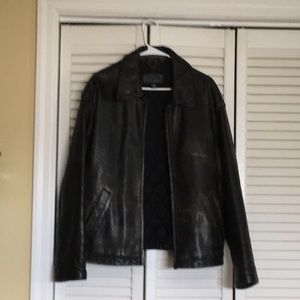 Men’s Jcrew leather coat